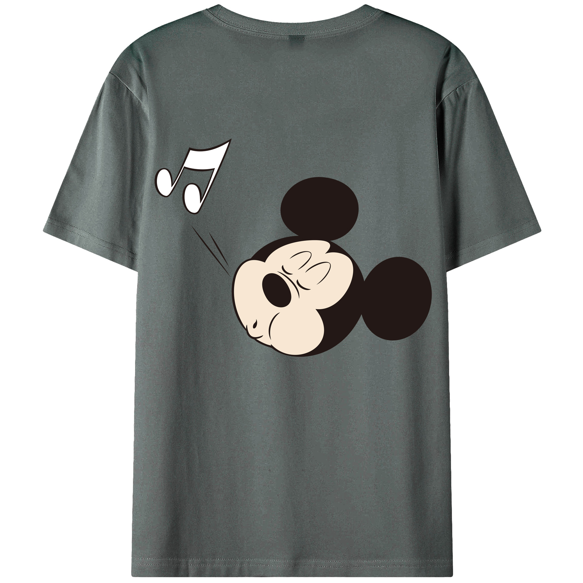 （画像用） ミッキーマウス Mickey Mouse 綿100％半袖Tシャツ（背面プリント）